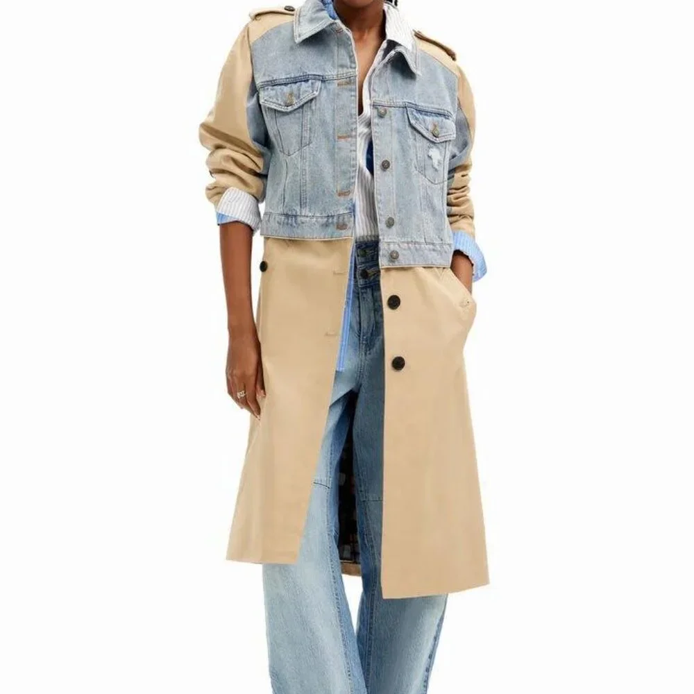 Galita Hybrid Denim Trench Coat - Picture 8 of 16